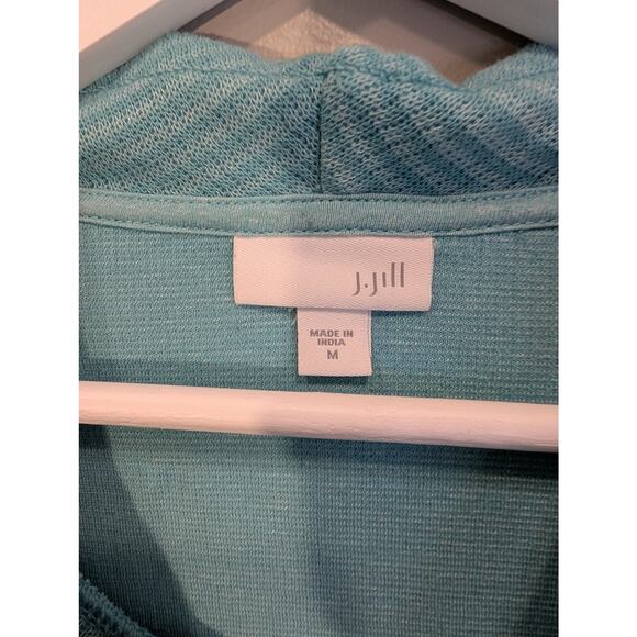 J. Jill Cowl Neck Sweater Top Long Sleeve Faux Layered Coastal Cozy - Size  M - Picture 4 of 7